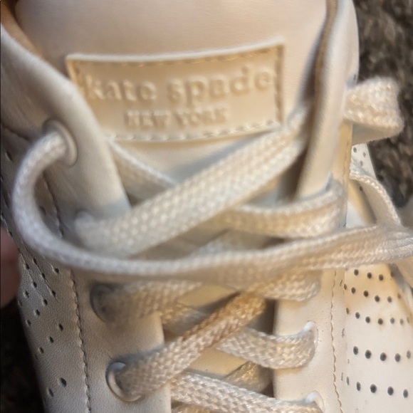 Kate Spade White Perforated Sneakers - Picture 7 of 8